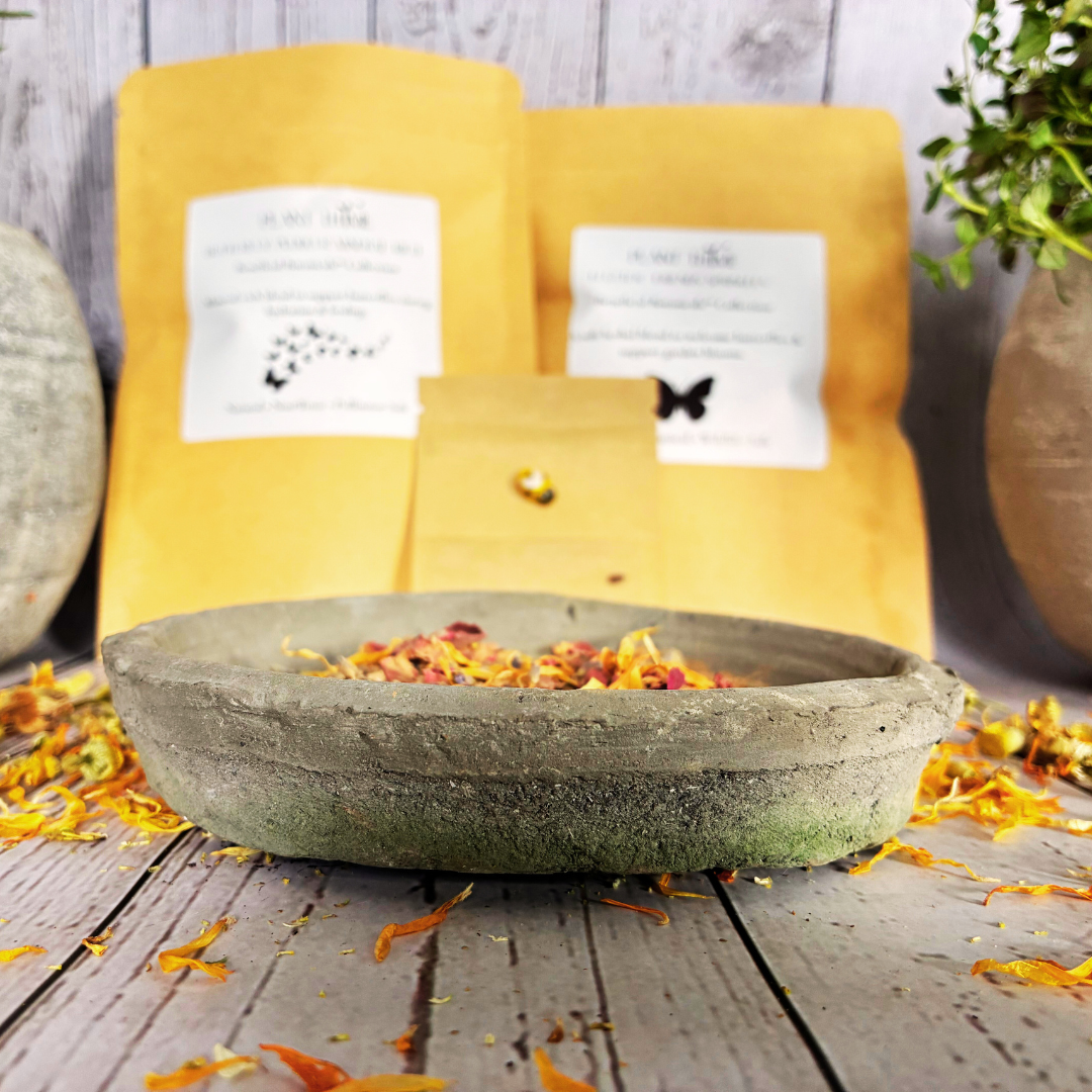 Plant Thyme butterfly puddler garden sprinkles, mineral mix and milkweed seeds for pollinator gardens
